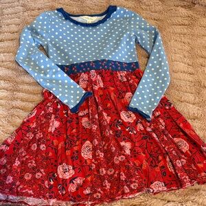 Matilda Jane size 6 red & blue Dress